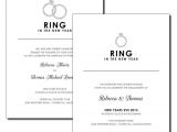 Ring In the New Year Wedding Invite New Years Eve Engagement Invitation Nye Wedding