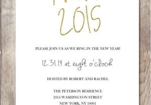 Ring In the New Year Wedding Invite New Years Eve Party Invitation New Years Invitation