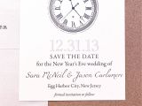 Ring In the New Year Wedding Invite New Years Eve Wedding Save the Date Gourmet Invitations