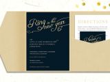 Ring In the New Year Wedding Invite Typography Wedding Invitations Secret Wedding Blog