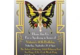 Roaring 20 S Flapper Party Invitations Roaring 20 39 S Art Deco Flapper Party Invitation Zazzle