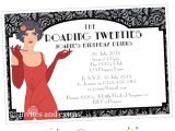 Roaring 20 S Flapper Party Invitations Roaring 20s Party 1920s Invitation Personalized