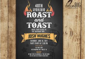 Roast and toast Birthday Invitation Roast and toast Birthday Invitation Adult 21st 30th 40th