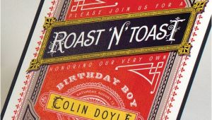 Roast and toast Birthday Invitation Roast and toast Birthday Invitation