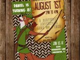 Robin Hood Birthday Party Invitations Disney 39 S Customized Robin Hood Invitation 5×7 Jpg and