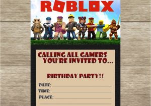 Roblox Birthday Invitation Template Roblox Fill In Birthday Invitations Quantity Of 25