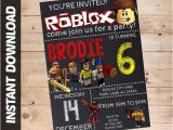 Roblox Party Invitation Template Roblox Invitation Personalized Roblox Invitation Instant