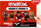 Roblox Party Invitation Template Roblox Invitations Roblox Invitation Download Roblox