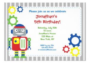 Robot Birthday Invitation Template 1 000 Robot Invitations Robot Announcements Invites