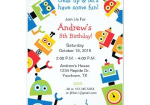 Robot Birthday Invitation Template Emoji Pool Party Pooper Birthday Invitation Zazzle Com