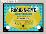 Rock A bye Baby Shower Invitations Items Similar to Rock A bye Baby Baby Shower Rockstar