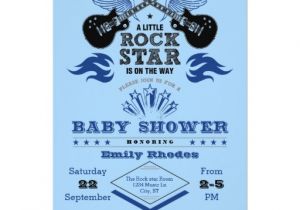 Rock and Roll Baby Shower Invitations Rock Star Baby Shower Invitation