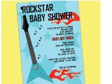Rock Star Baby Shower Invitations Items Similar to Rock Star Baby Shower Invitation On Etsy