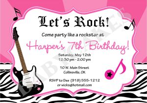 Rock Star Birthday Invitation Templates 40th Birthday Ideas Free Rock Star Birthday Invitation