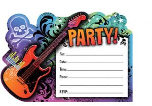 Rock Star Birthday Invitation Templates Creative Rock Star Birthday Party Home Party theme Ideas