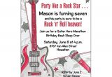 Rock Star Birthday Invitation Templates Party Like A Rock Star Invitations Paperstyle