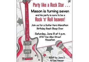 Rock Star Birthday Invitation Templates Party Like A Rock Star Invitations Paperstyle