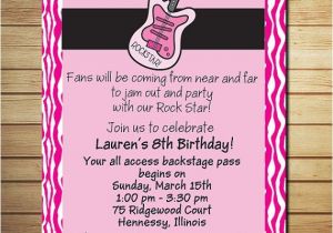 Rock Star Birthday Party Invitation Wording 17 Best Images About Rock Star Birthday Party Ideas On