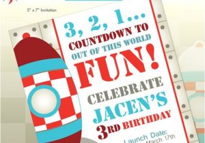 Rocket Ship Birthday Party Invitations Rocket Ship Spaceship Birthday Party Printable Invitation