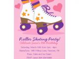 Roller Skating Birthday Party Invitation Template Roller Skate Birthday Party Invitations Free Invitation