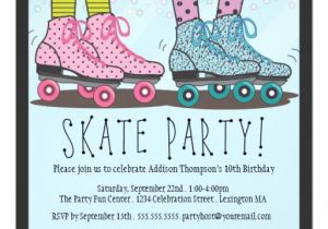 Roller Skating Birthday Party Invitation Template Roller Skating Birthday Party Invitation Zazzle