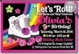 Roller Skating Invitations for Birthday Party Roller Skate Birthday Party Invitations Rollerskate Party