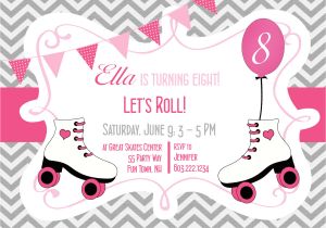 Roller Skating Party Invitation Template Free Roller Skating Birthday Party Invitation Printable