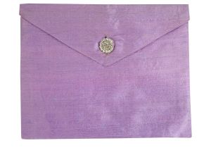 Rolling Wedding Invitation Cards Lavender Dupioni Silk Invitation Envelope the Luxury