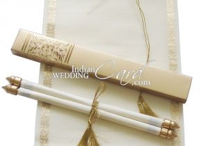Rolling Wedding Invitation Cards S865 Gold Color Shimmery Finish Paper Scroll