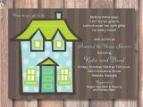 Room to Room Bridal Shower Invitations Aqua and Lime Green Polka Dots Couples Shower Housewarming