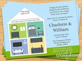 Room to Room Bridal Shower Invitations Around the House Wedding Couple Shower Invitation