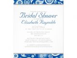 Royal Blue and Silver Bridal Shower Invitations Bridal Shower Invitations Bridal Shower Invitations In