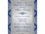 Royal Blue and Silver Bridal Shower Invitations Personalized Royal Invitations Custominvitations4u Com