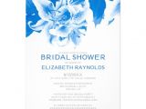 Royal Blue Bridal Shower Invitations Royal Blue Flower Bridal Shower Invitations Custom