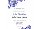 Royal Blue Wedding Invitation Template Vintage Lace Wedding Invitation Royal Blue Wedding