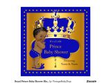 Royal Prince Baby Shower Invitations Royal Prince Baby Shower Blue Boy Crown Ethnic Invitation