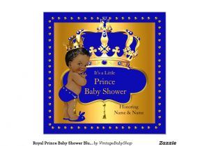 Royal Prince Baby Shower Invitations Royal Prince Baby Shower Blue Boy Crown Ethnic Invitation