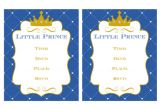 Royal Prince Birthday Invitation Template Free Free Prince Party Printables Catch My Party