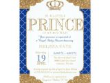 Royal Prince Birthday Invitation Template Free Little Prince Royal Blue Gold Baby Shower Card Zazzle