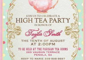 Royal Tea Party Invitation Template High Tea Invitation for Kitchen Tea Tea by