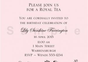 Royal Tea Party Invitation Wording 86 Best sofia the First Birthday Images On Pinterest