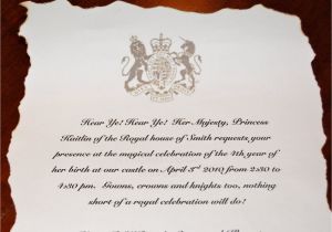 Royal Tea Party Invitation Wording Mkhkkh Princess Kaitlin 39 S Royal Birthday Ball