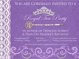 Royal Tea Party Invitation Wording Princess Tea Party Birthday Invitations Best Party Ideas