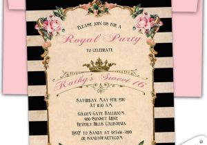 Royal Tea Party Invitation Wording Royal High Tea Birthday Invitation Shabby Chic by