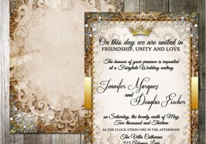 Royal themed Party Invitations Vintage Fairytale Royal Wedding Invitation by Oddlotpaperie