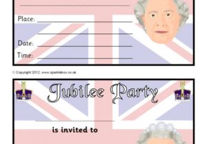 Royal Wedding Invitation Template Ks1 Jubilee Party Invitation Templates Sb8130 Sparklebox