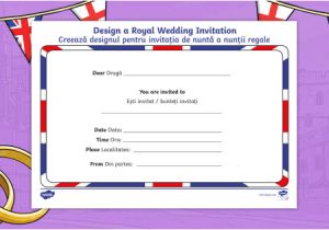 Royal Wedding Invitation Template Ks1 New Royal Wedding Invitation Writing Template