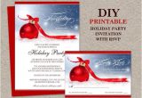 Rsvp Birthday Invitation Template Items Similar to Christmas Party Invitation with Rsvp Card