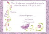 Rsvp Birthday Invitation Template Purple Spanish butterfly Response Card Mami 39 S 80 Birthdy