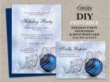 Rsvp Christmas Party Invitation Christmas Party Invitations with Rsvp Cards Diy Printable